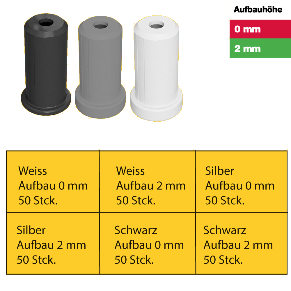 Sortimentsbox Schwarz | Silber | Weiß
