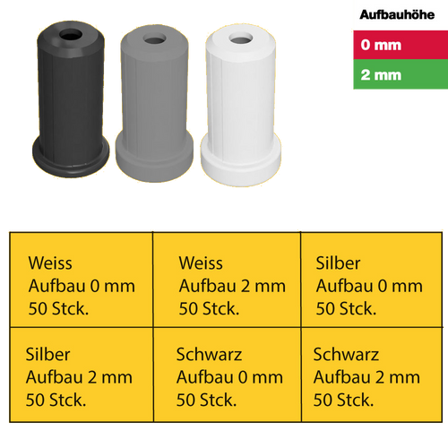 Sortimentsbox Schwarz | Silber | Weiß