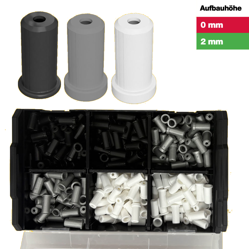 Sortimentsbox Schwarz | Silber | Weiß